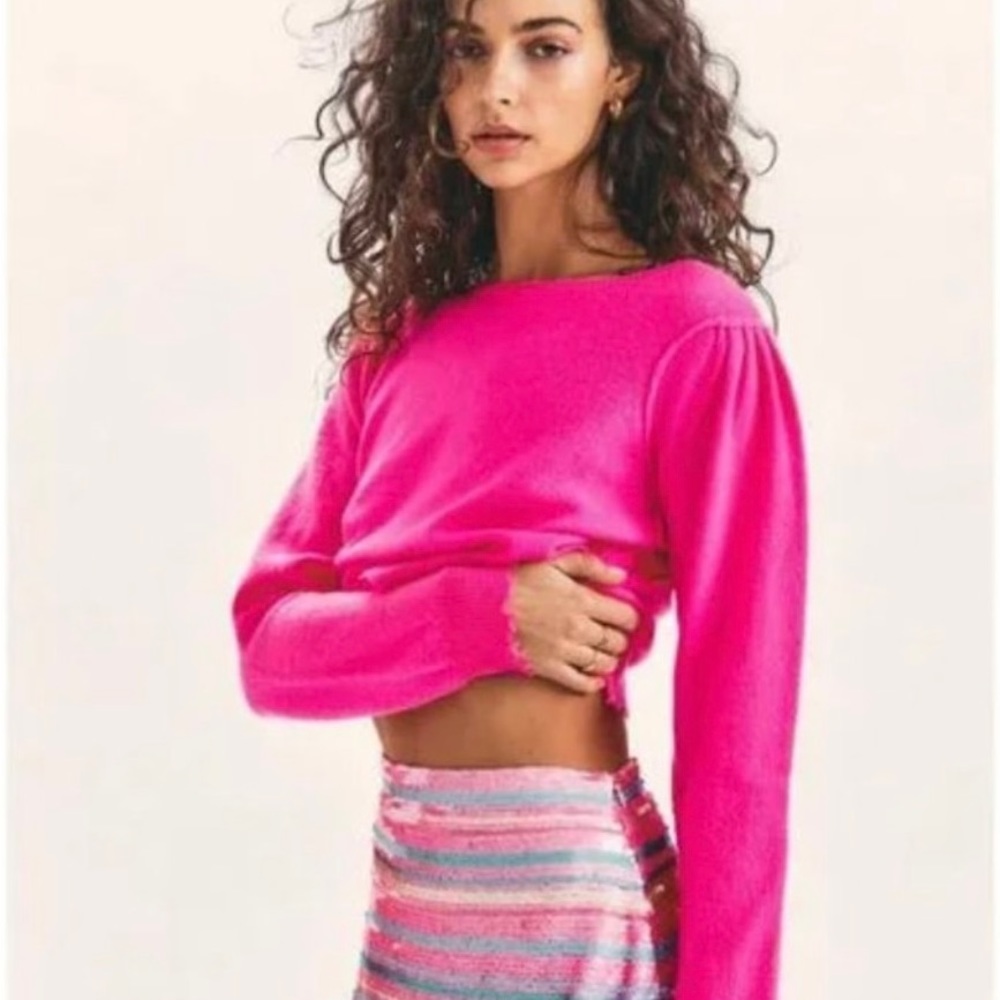 Authentic Love Shack Fancy sequin skirt